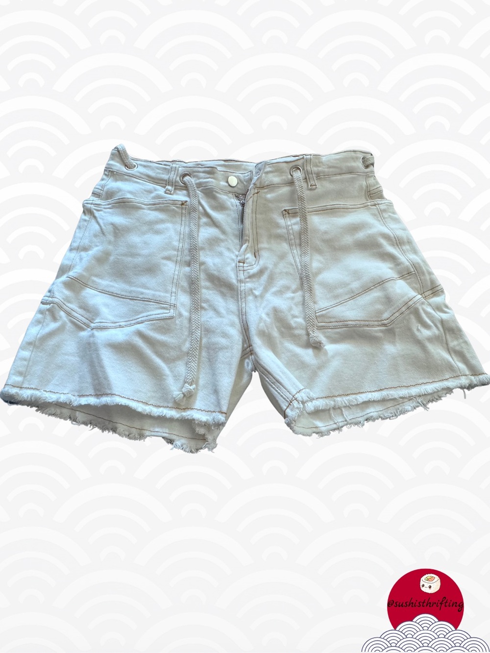 Utility Denim Shorts